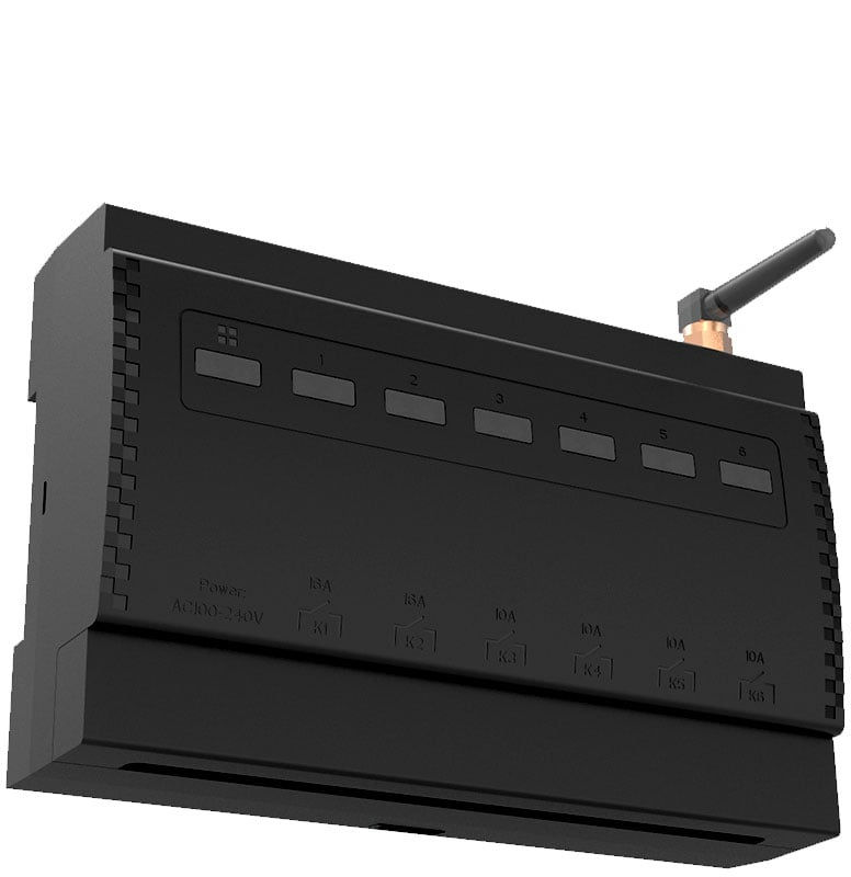 releu smart rovo erc102 kinetic, 6 canale, 4x10a, 2x16a wifi + rf433, tuya